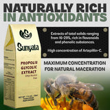 Sunyata Green Bee Propolis 100% Glycolic Extract packaging details