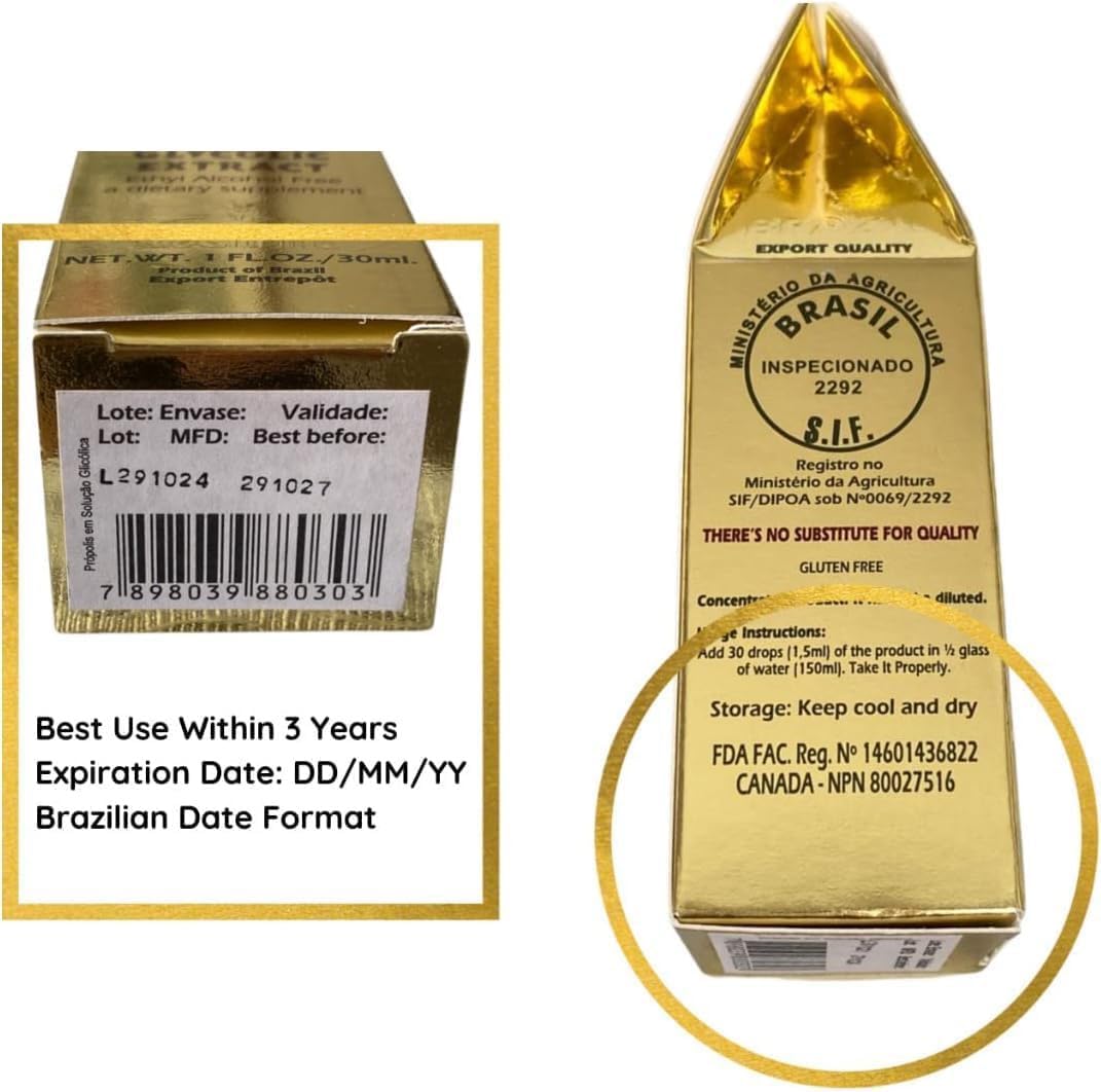 Sunyata Green Bee Propolis 100% Glycolic Extract with measuring dropper