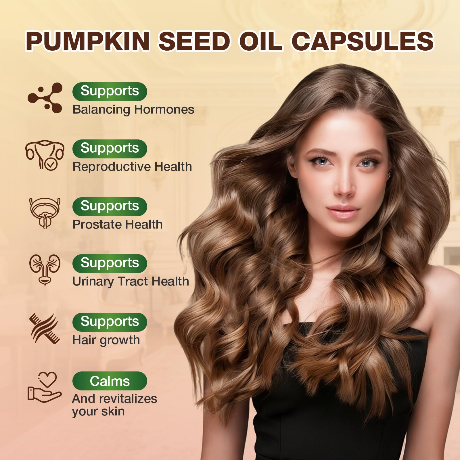 SUOOCH Pumpkin Seed Oil Capsules 3000mg nutritional information