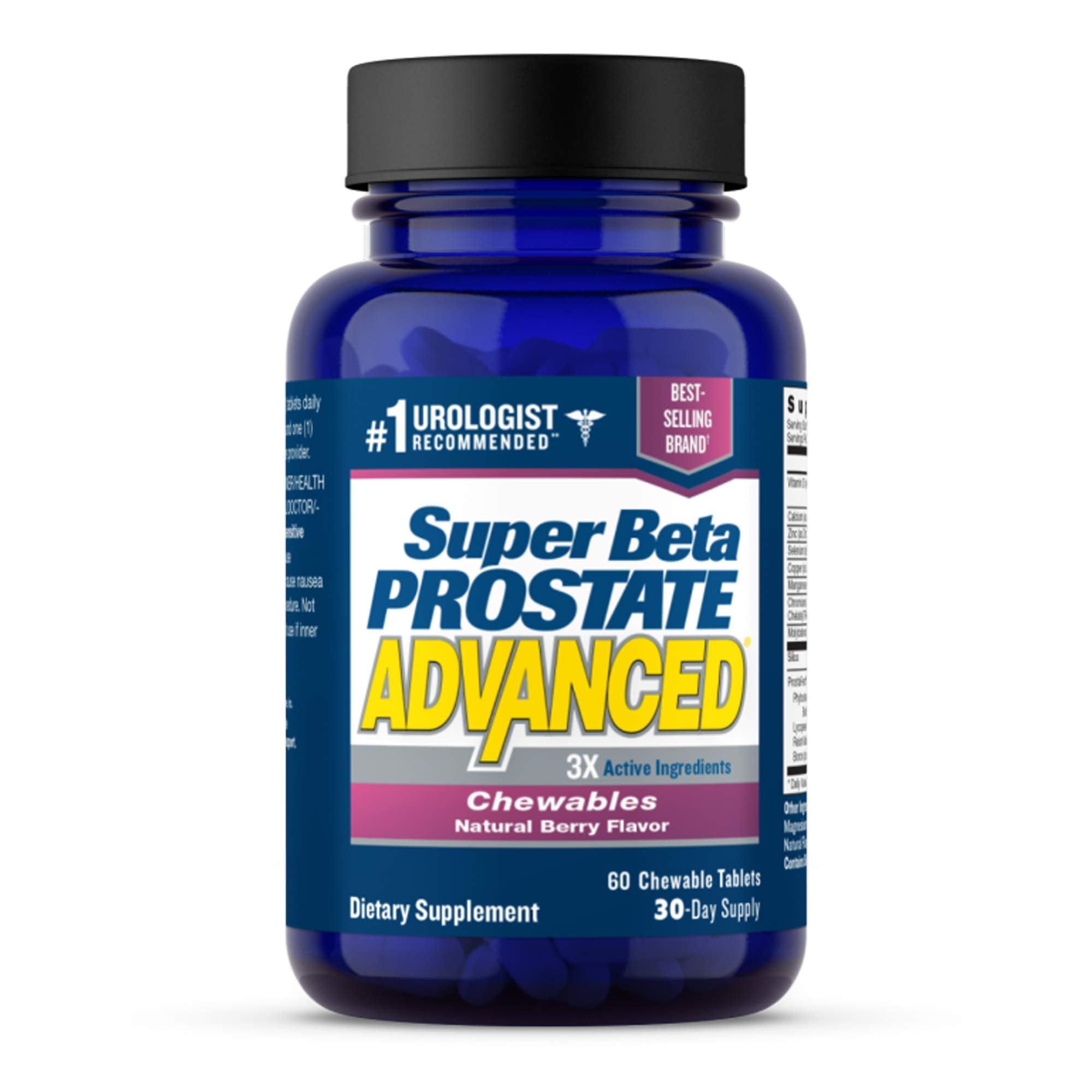 SUPER BETA PROSTATE Advanced chewable tablets front view