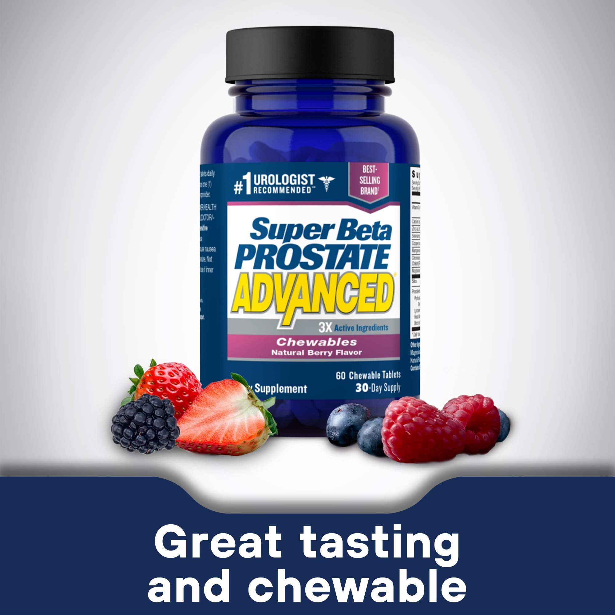 SUPER BETA PROSTATE Advanced chewable tablets packaging