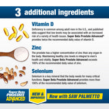 SUPER BETA PROSTATE Advanced Saw Palmetto Supplement ingredients list