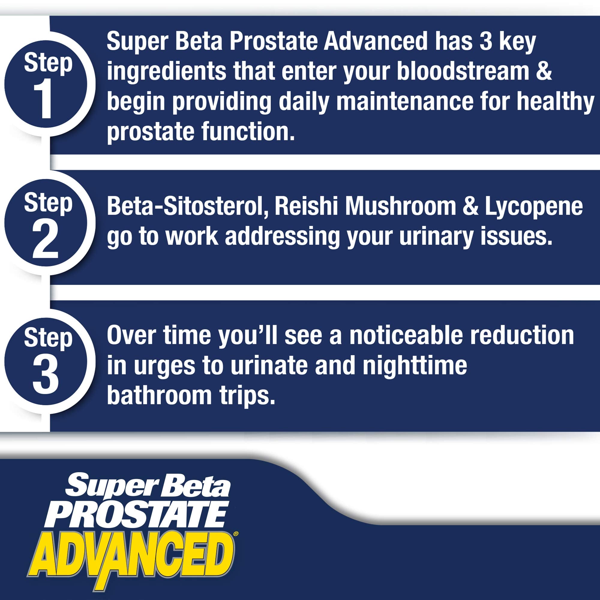 SUPER BETA PROSTATE Advanced Supplement dosage information