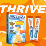 Super C drink mix single packet showing fruit flavour