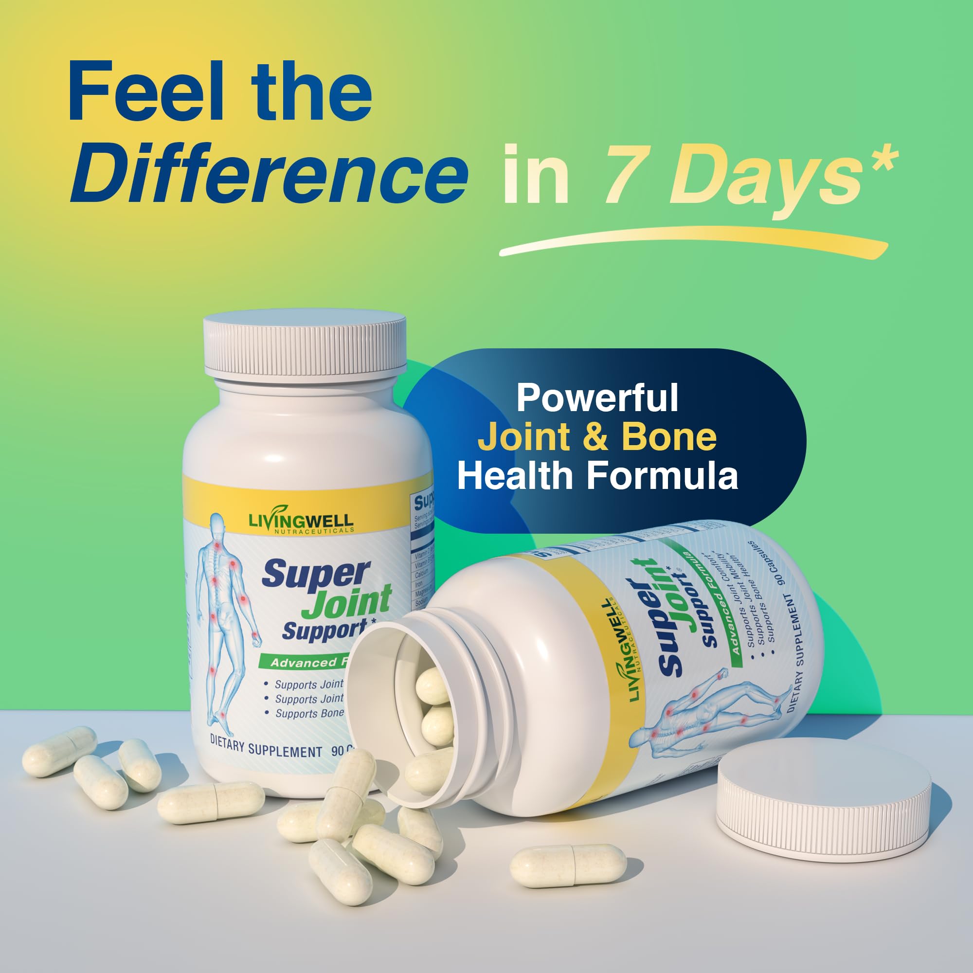 SUPER JOINT SUPPORT capsules bottle with label