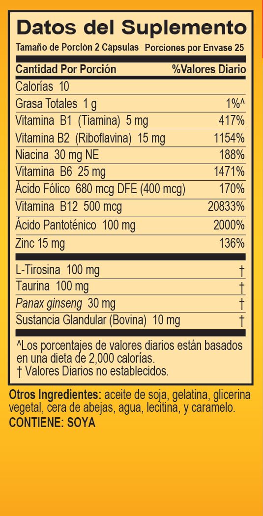 Super Macho Multi-Nutrient Formula packaging details