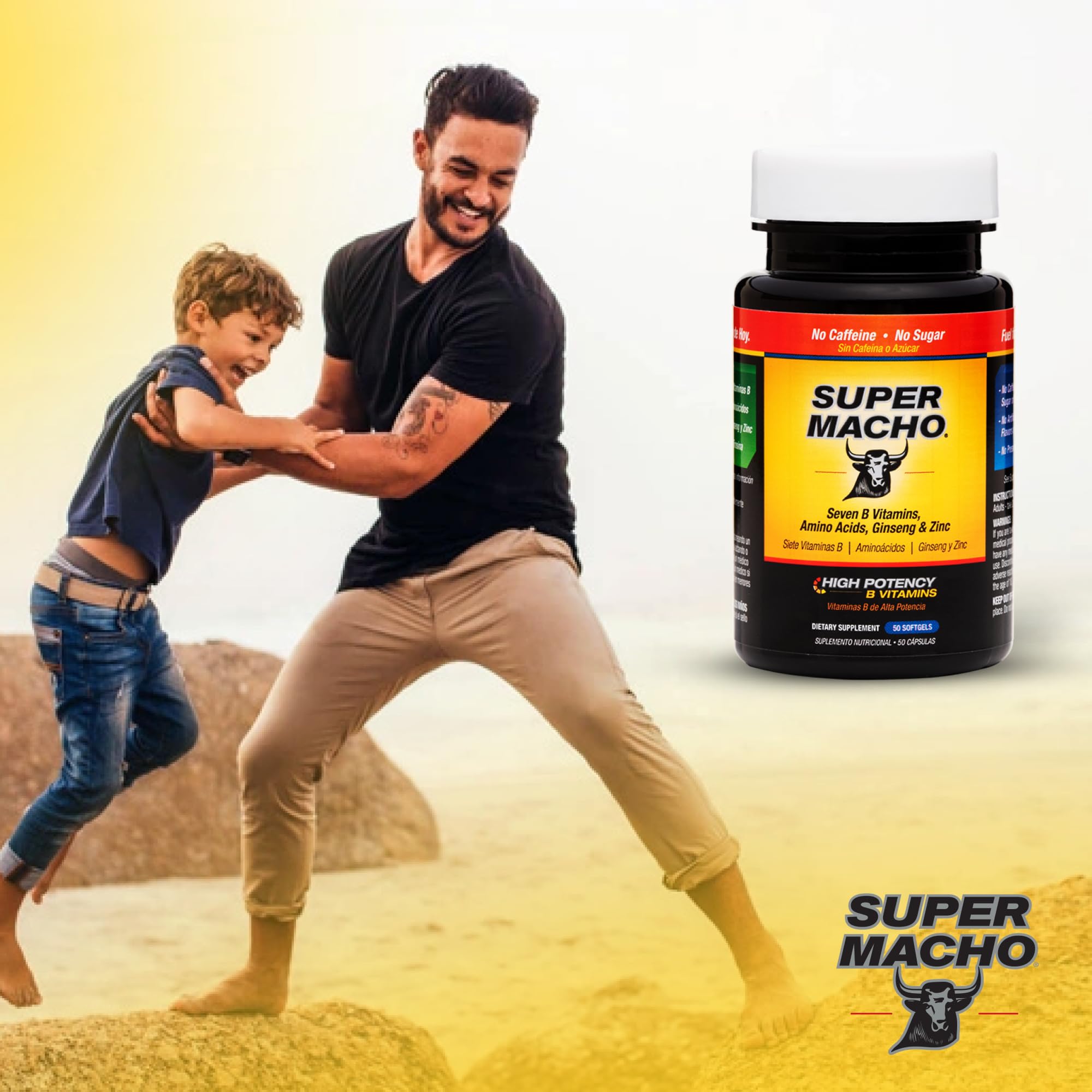 Super Macho Multi-Nutrient Supplement packaging details