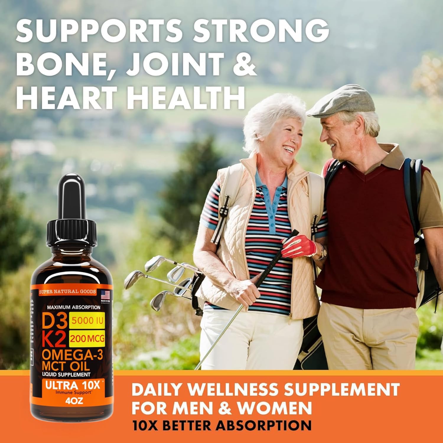 Super Natural Goods D3 K2 Drops 5000 IU ingredients list