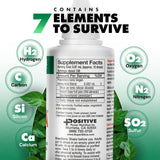 Super Silica Liquid Supplement 4 oz in lifestyle setting with water