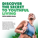 Super Silica Liquid Supplement 4 oz packaging on a table