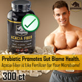 SuperDosing.com Acacia Senegal Fiber Capsules bottle side view