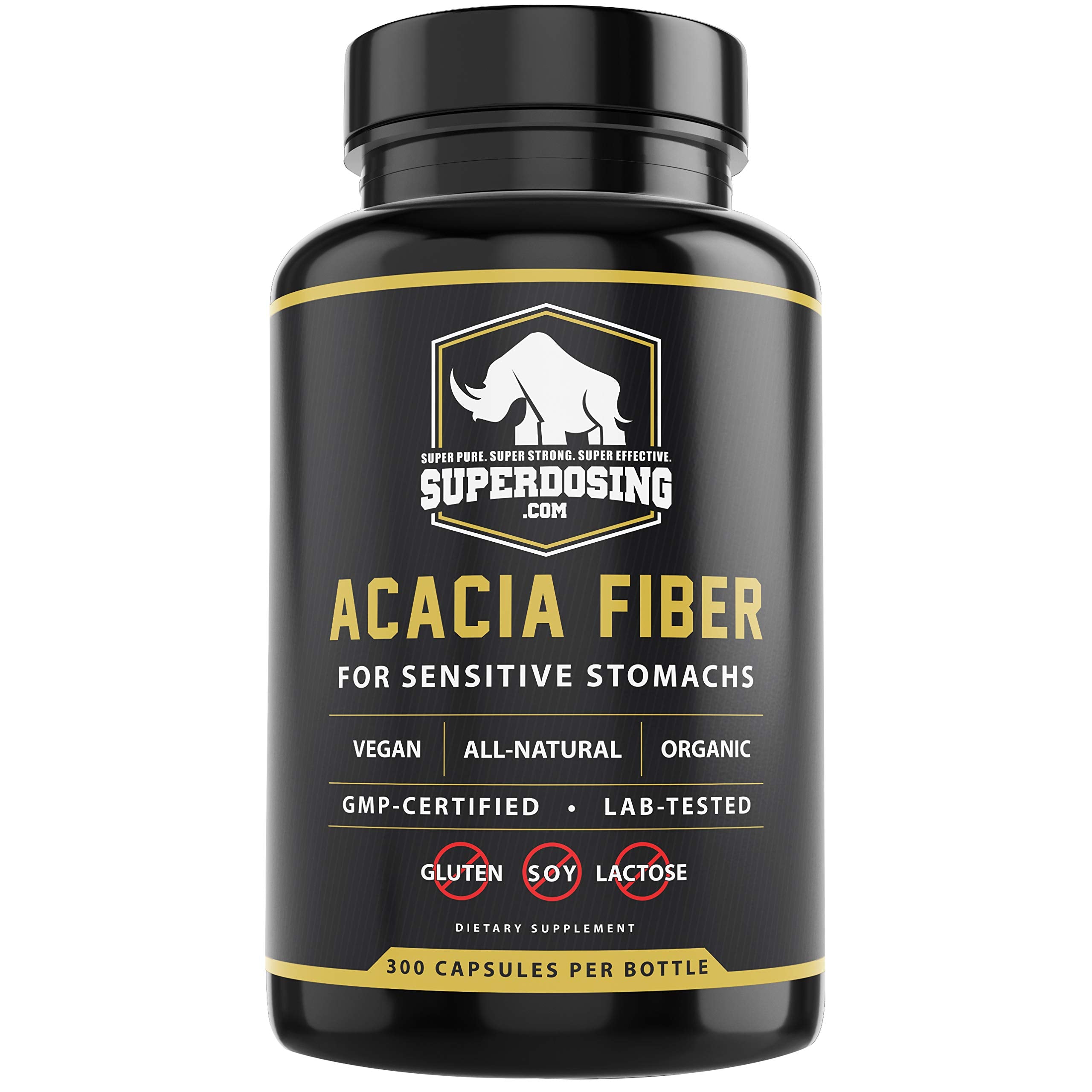 SuperDosing.com Acacia Senegal Fiber Capsules front view