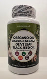 Superfood MD Astragalus Oregano and Garlic Supplement bottle side view
