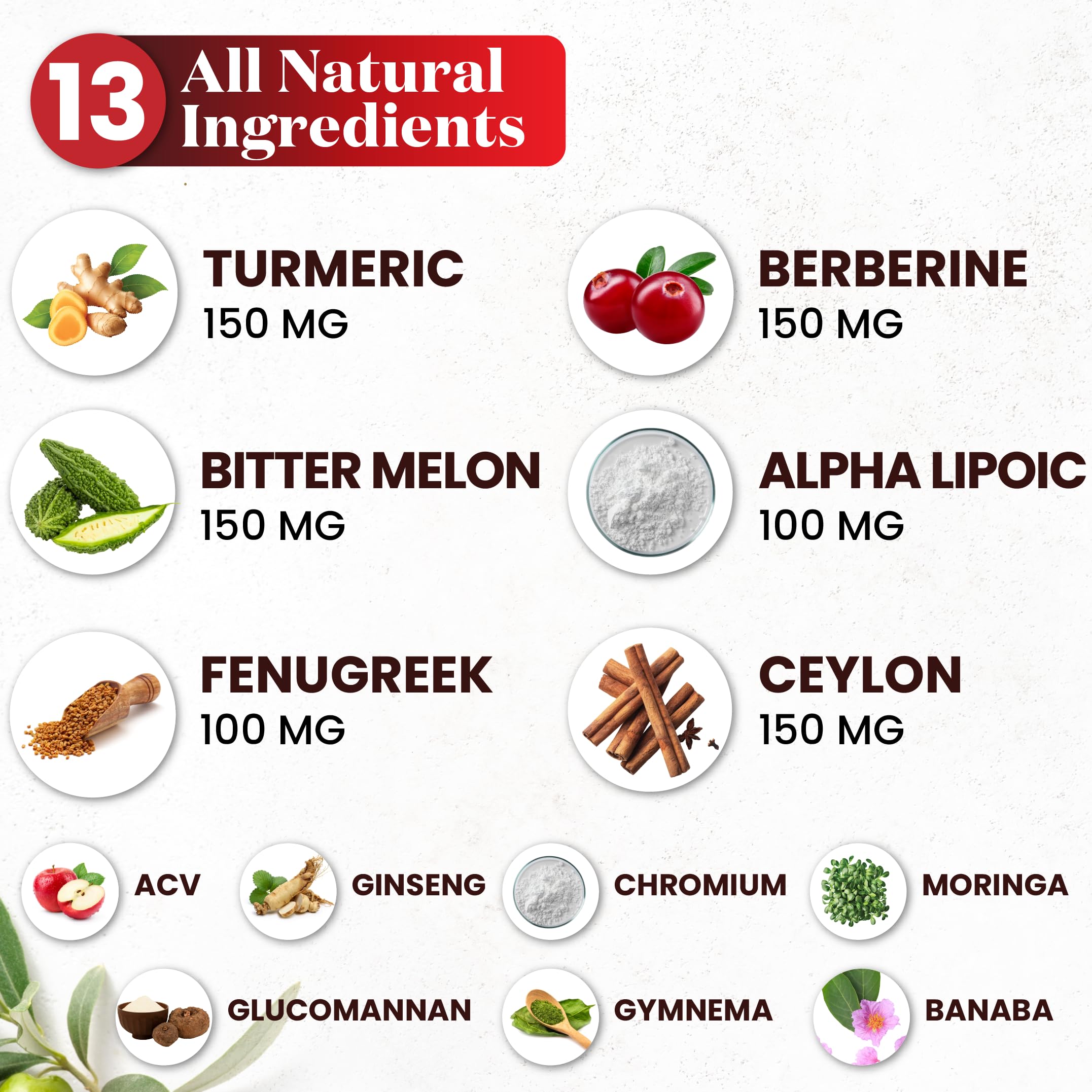 Superfood MD Berberine with Ceylon Cinnamon Drops ingredients list