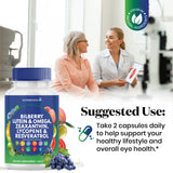 Superfood MD Bilberry Extract Capsules close-up showing capsule size