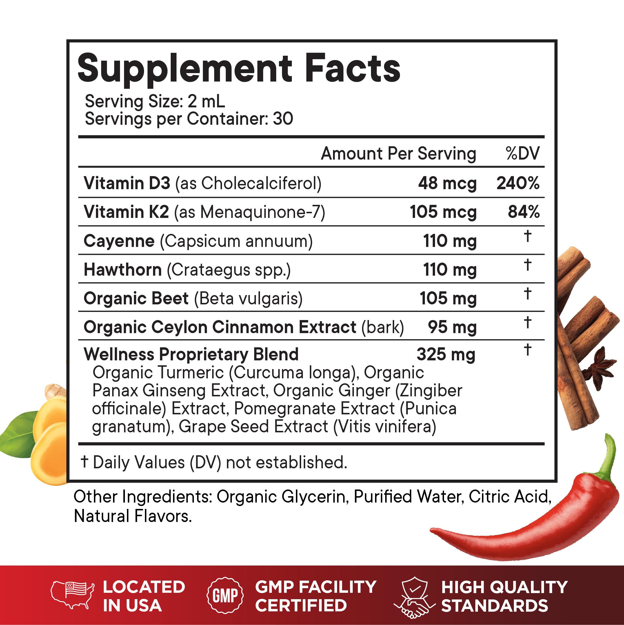 Superfood MD Cayenne Pepper Liquid Drops 198g bottle with dropper