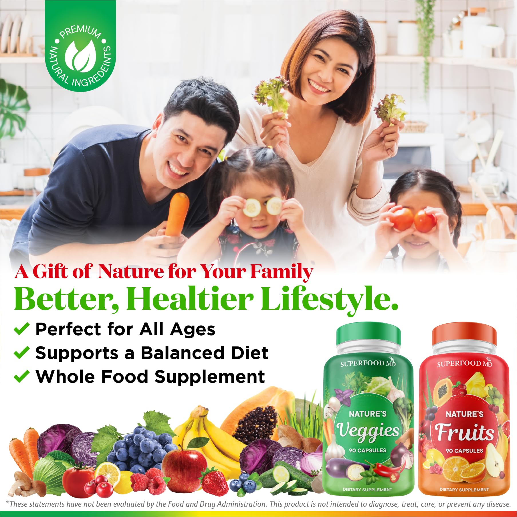Superfood MD Fruits & Veggies Beta Carotene packaging