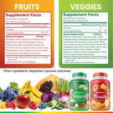 Superfood MD Fruits & Veggies Beta Carotene supplement back view