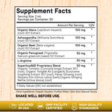Superfood MD Maca Root Drops bottle back view