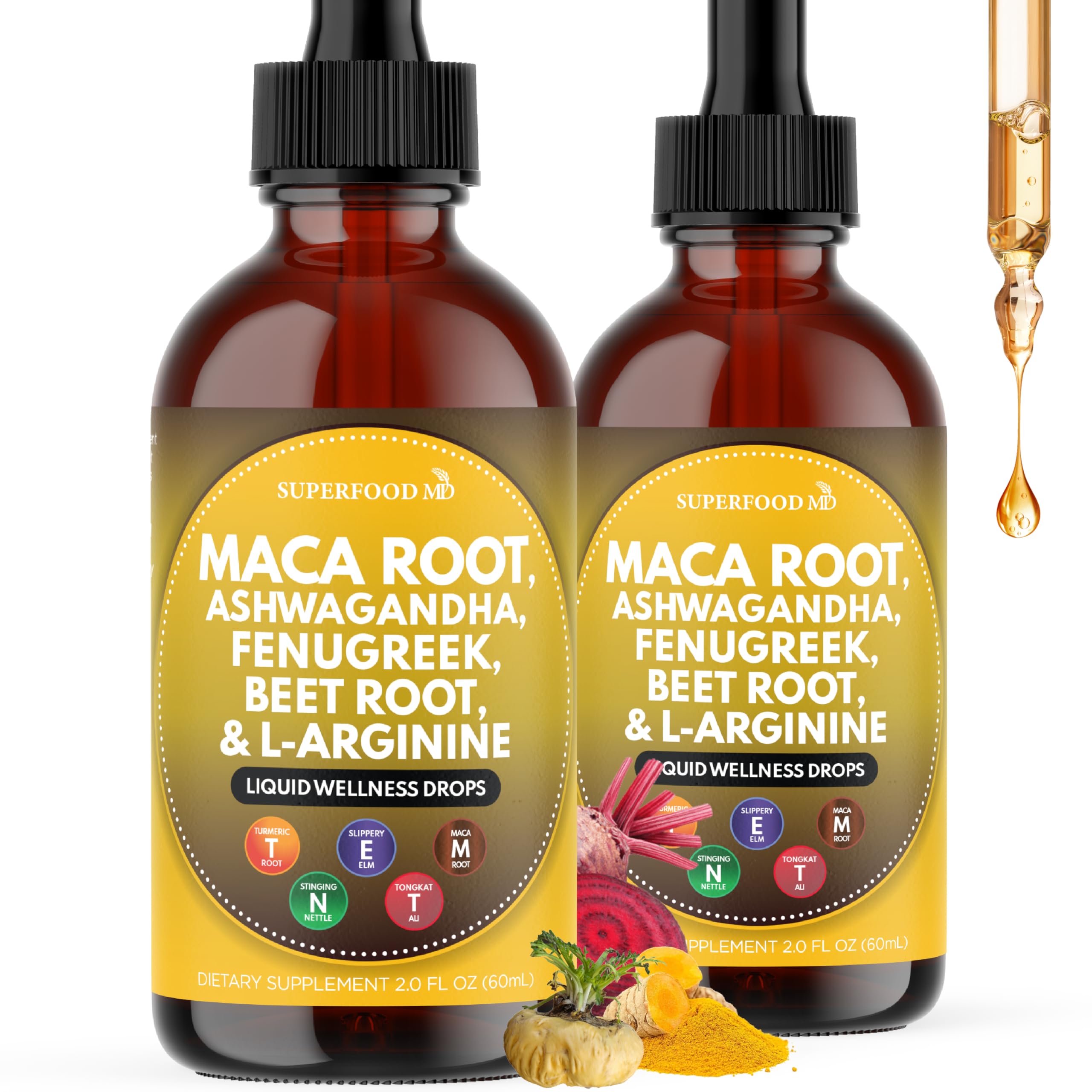 Superfood MD Maca Root Drops bottle front view