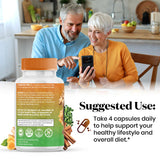 Superfood MD Moringa with Turmeric Curcumin & Ginger supplement back view