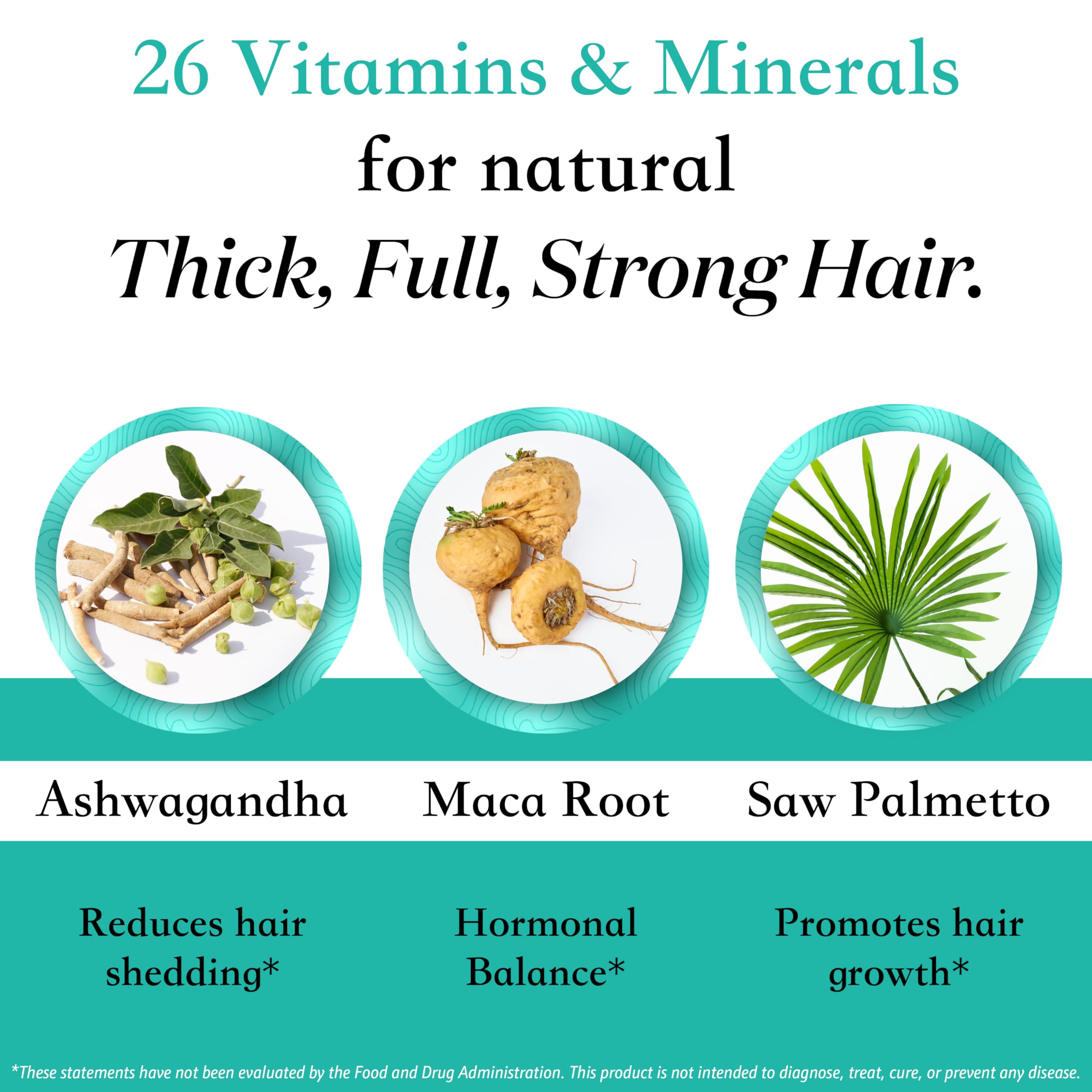 Superfood MD Nutra Women's Hair Growth Supplement bottle with measuring spoon