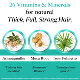 Superfood MD Nutra Women's Hair Growth Supplement bottle with measuring spoon