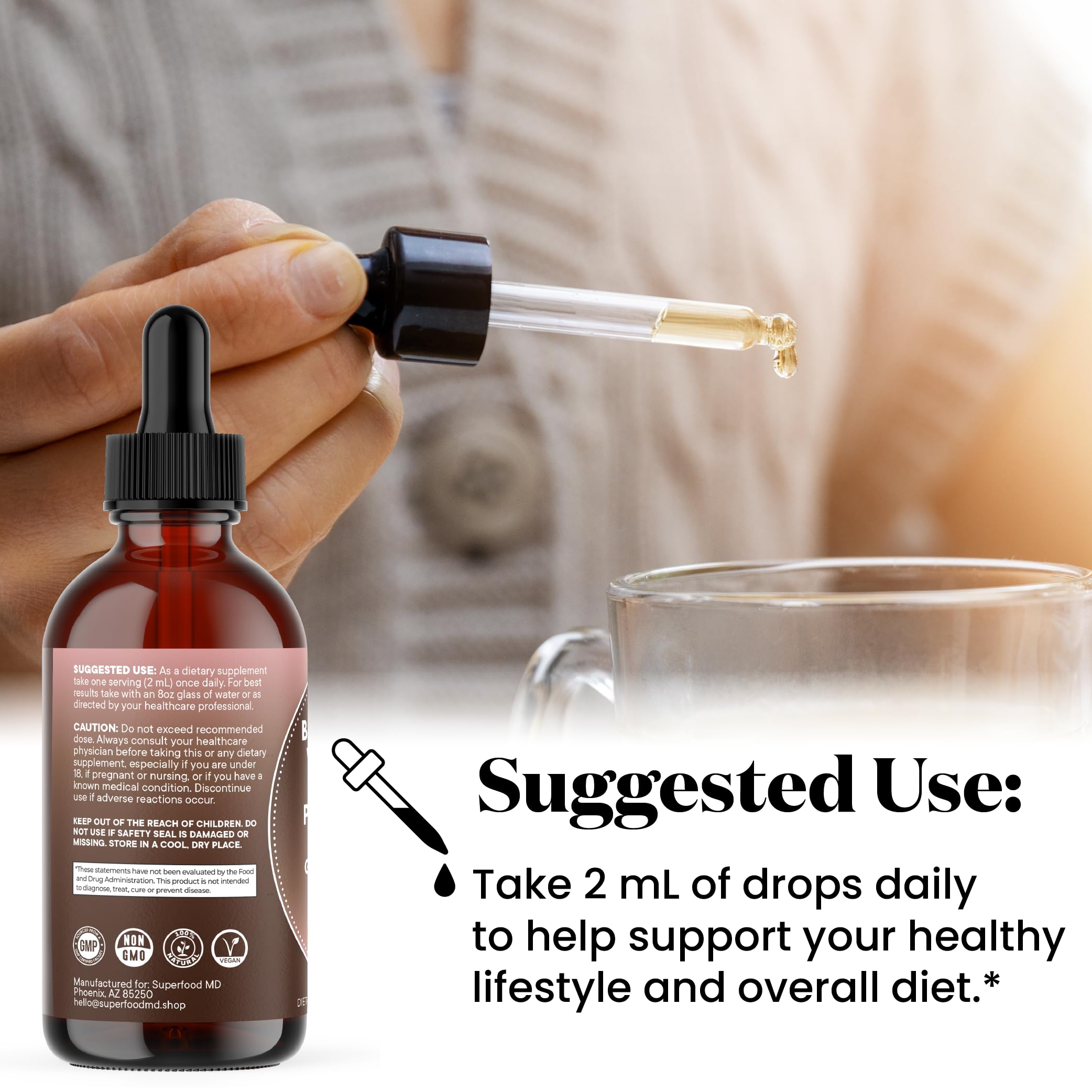 Superfood MD Oregano Oil Complex 113g back view