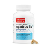 Superfood Science Agaricus Bio Mushroom Capsules 600mg front view