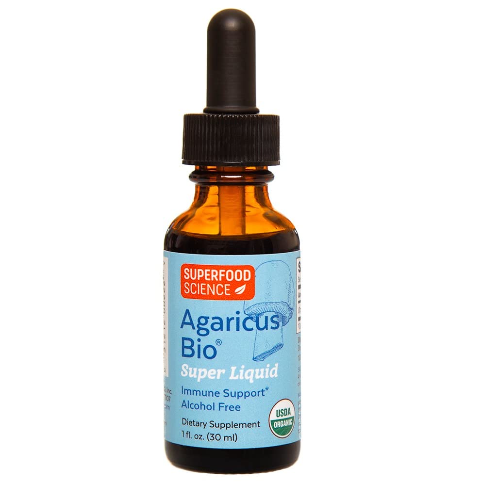 Superfood Science Agaricus Bio Super Liquid 30ml front view