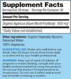Superfood Science Agaricus Bio Super Liquid 30ml with measuring dropper