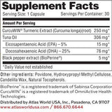 Superfood Science Vitality Rescue Omega-3 + Turmeric ingredients list
