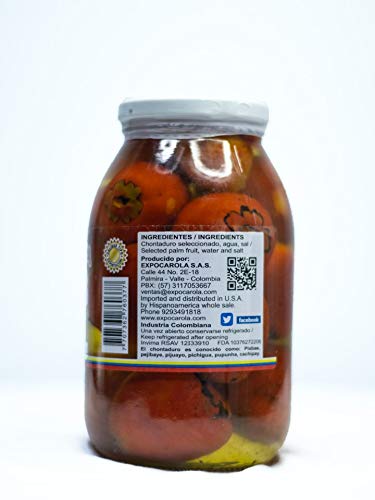 Superfruit Peach Palm Fruit in Brine packaging side view