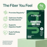 Supergut Foundational Daily Fiber 136g stick pack back view