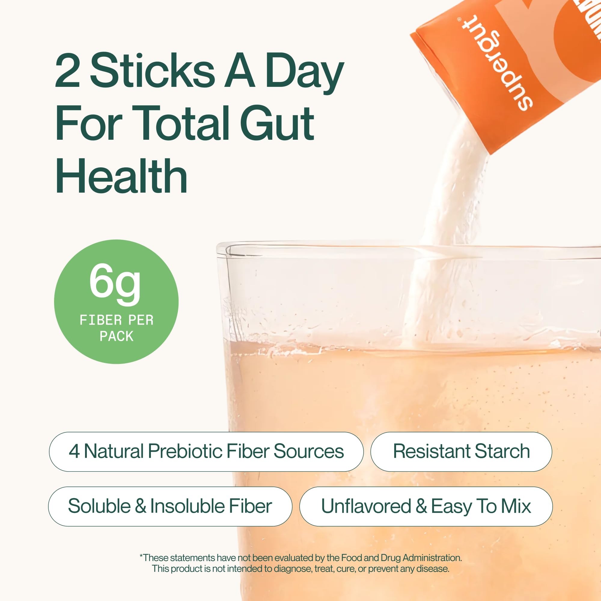 Supergut Foundational Daily Fiber packaging side view