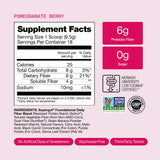 Supergut Foundational Daily Fiber Powder 170g Berry-Bright serving suggestion