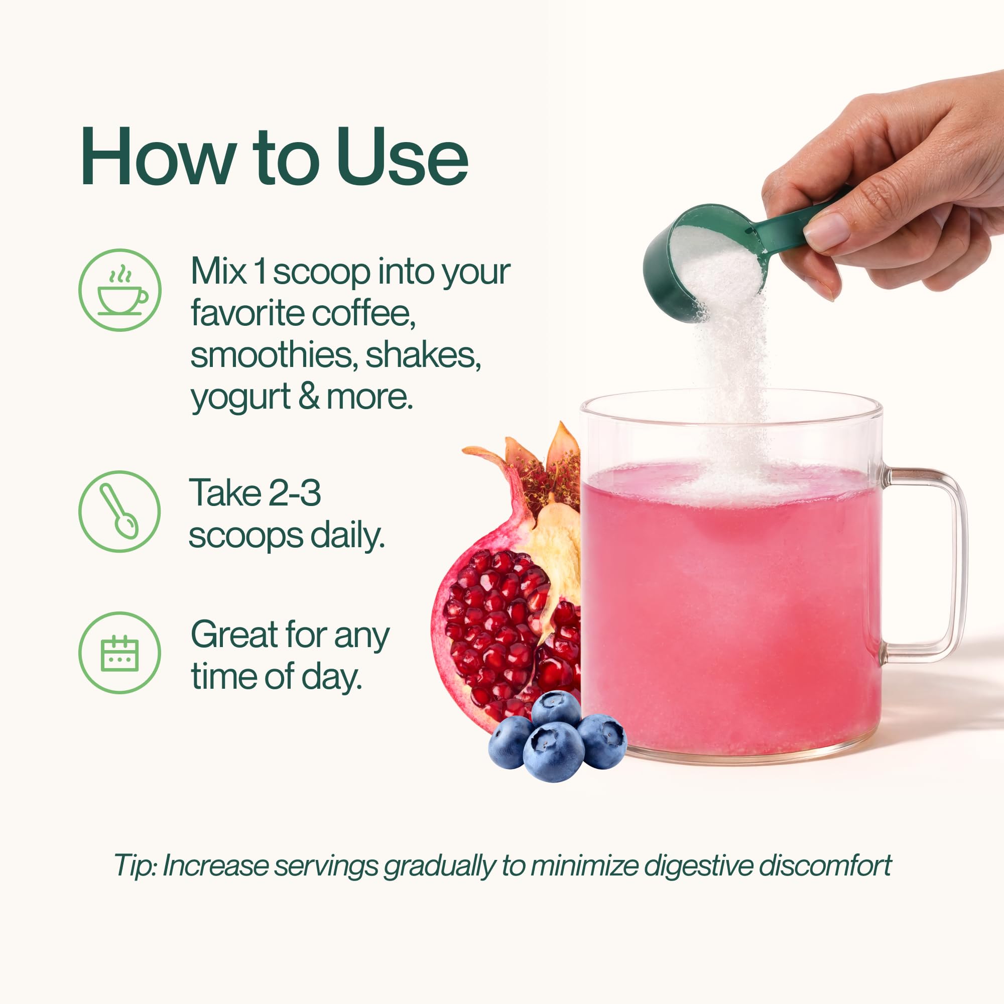 Supergut Foundational Daily Fiber Powder 170g Berry-Bright with fruits