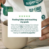 Supergut Prebiotic Fiber Supplement on a kitchen counter