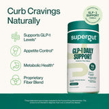 Supergut Prebiotic Fiber Supplement side view with nutritional information