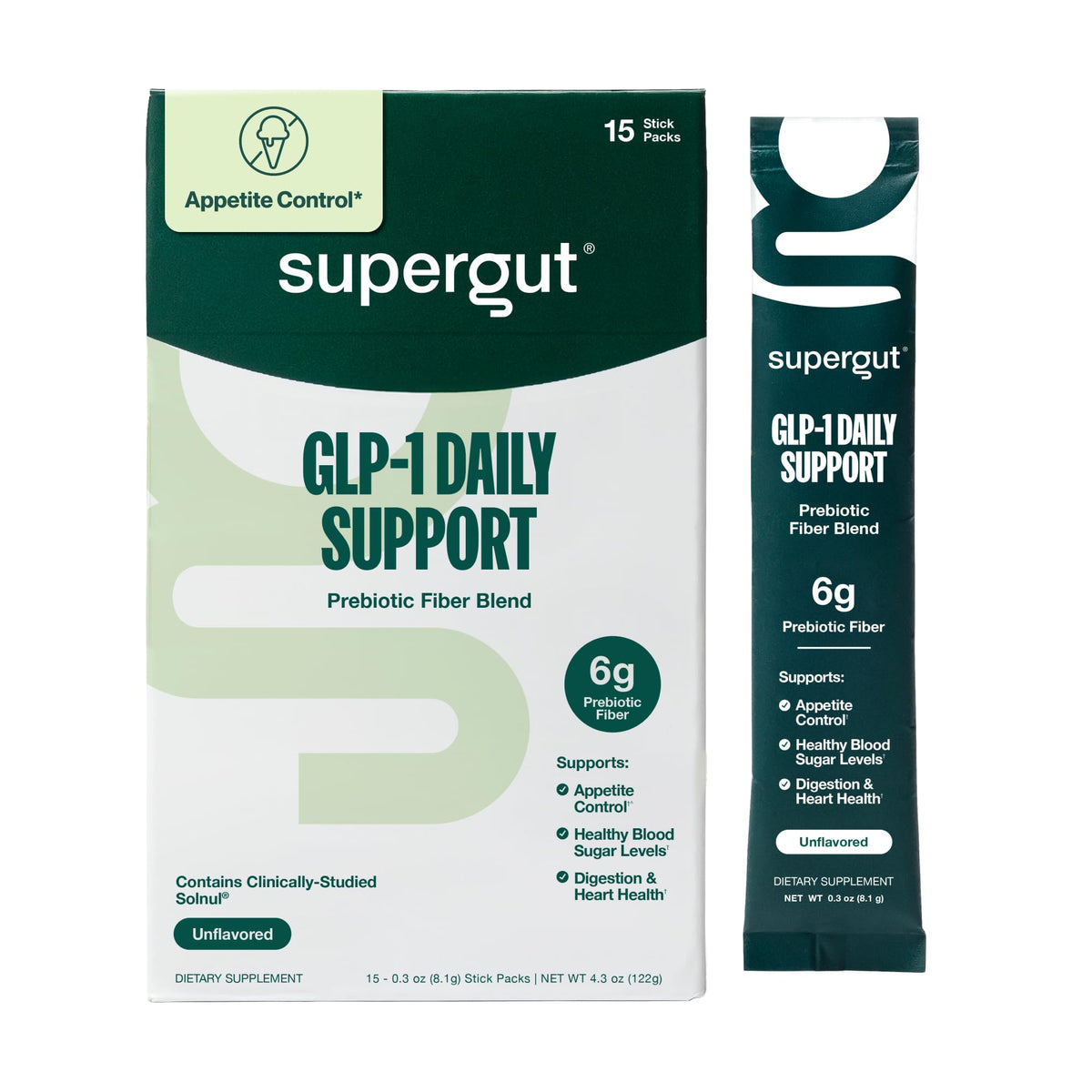 Supergut Prebiotic Fibre Supplement 122g front view