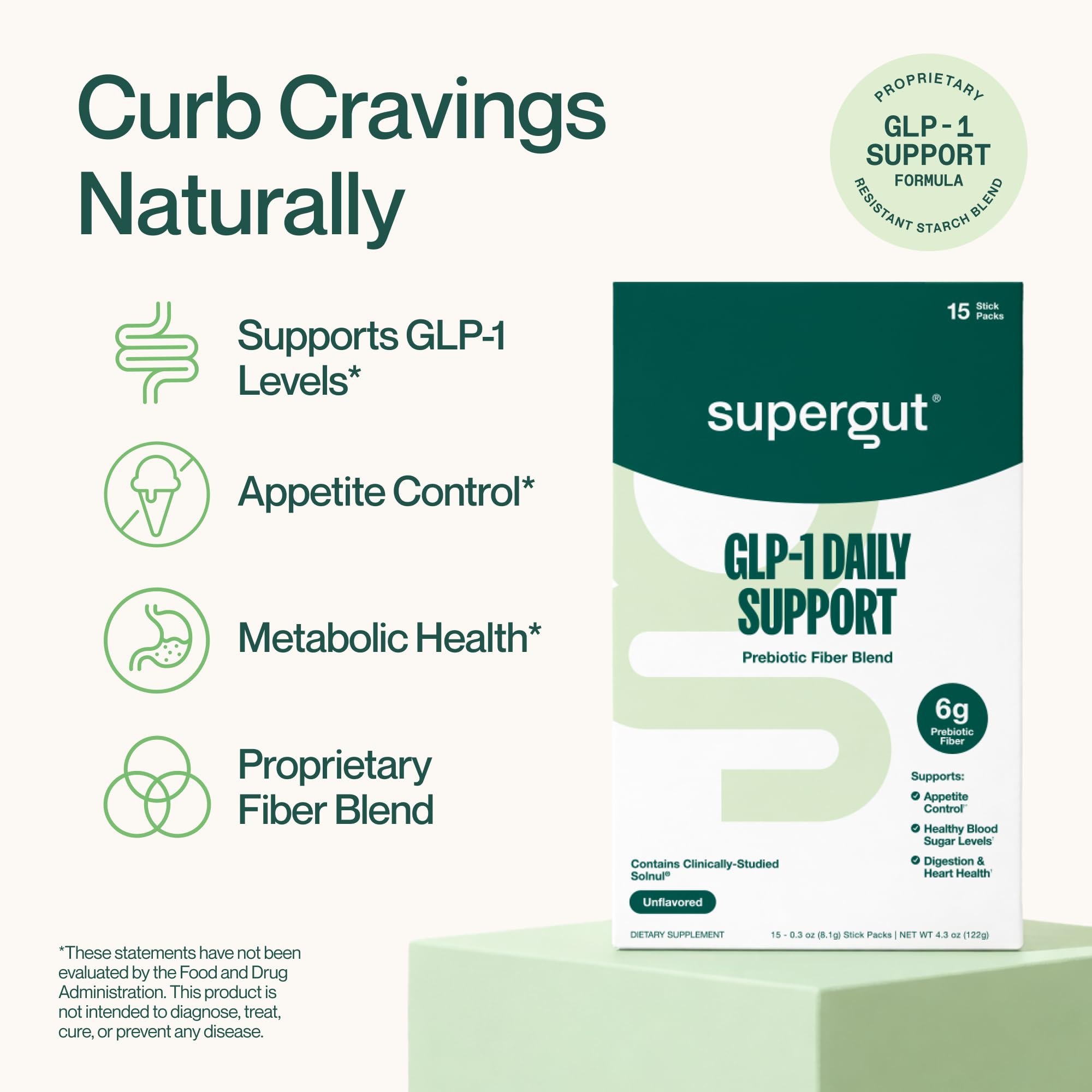 Supergut Prebiotic Fibre Supplement 122g side view