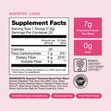 Supergut Raspberry Lemon GLP-1 support nutritional information