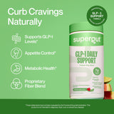 Supergut Watermelon Lime GLP-1 support scoop with powder