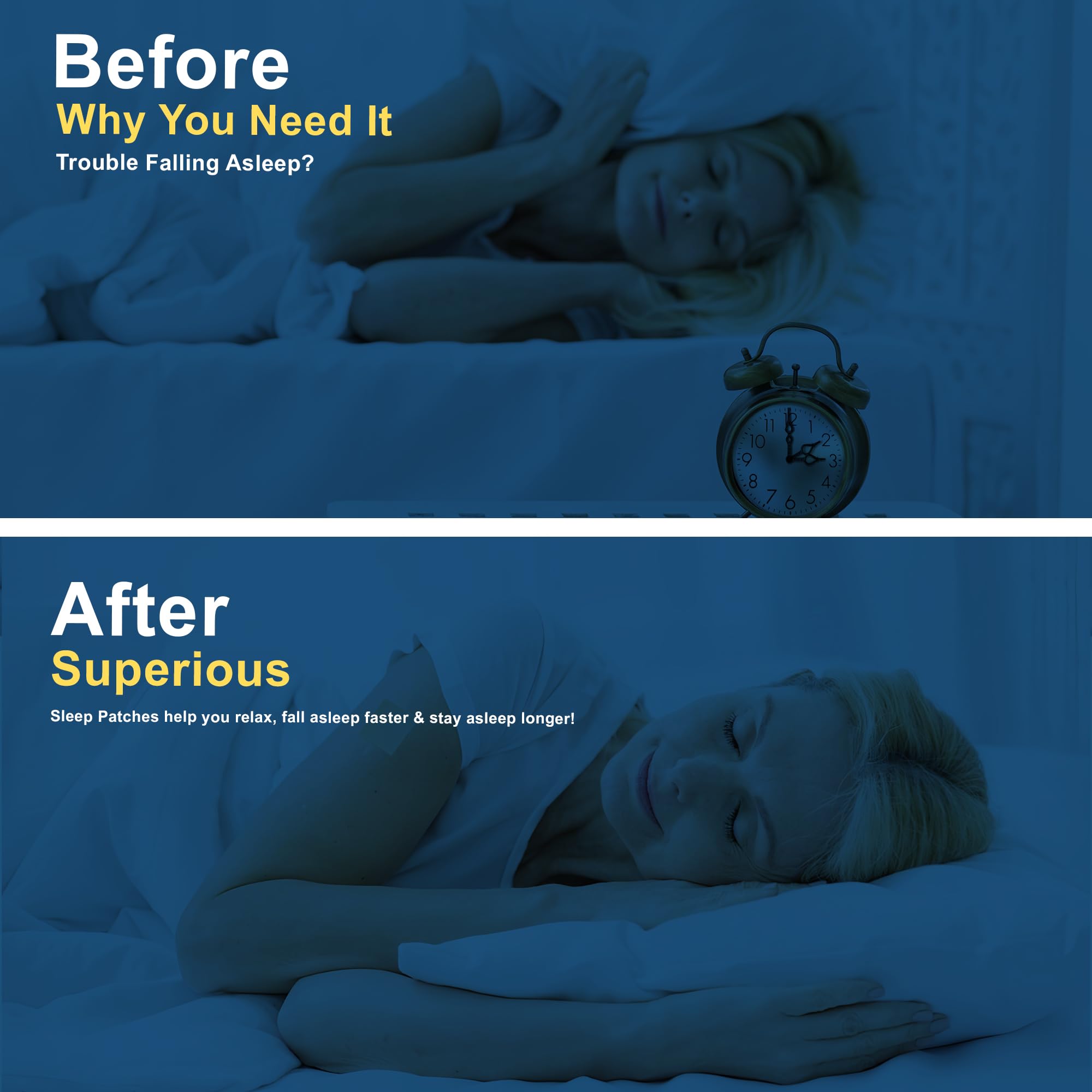 Superious Sleep Patches next to a book and tea