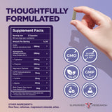 Supermed Research Ashwagandha Mood Support Supplement back view