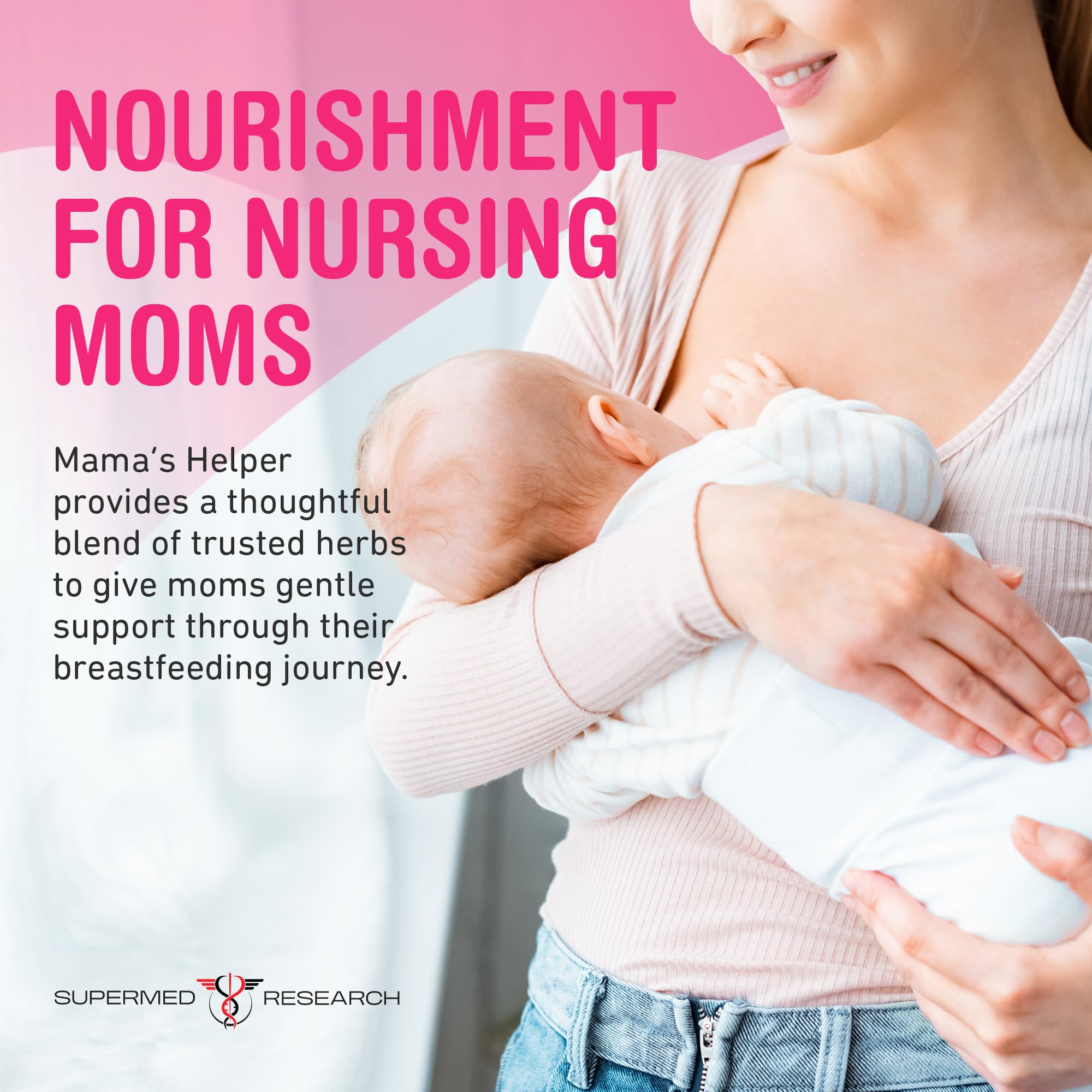 Supermed Research Breast Milk Supply Support Capsules packaging
