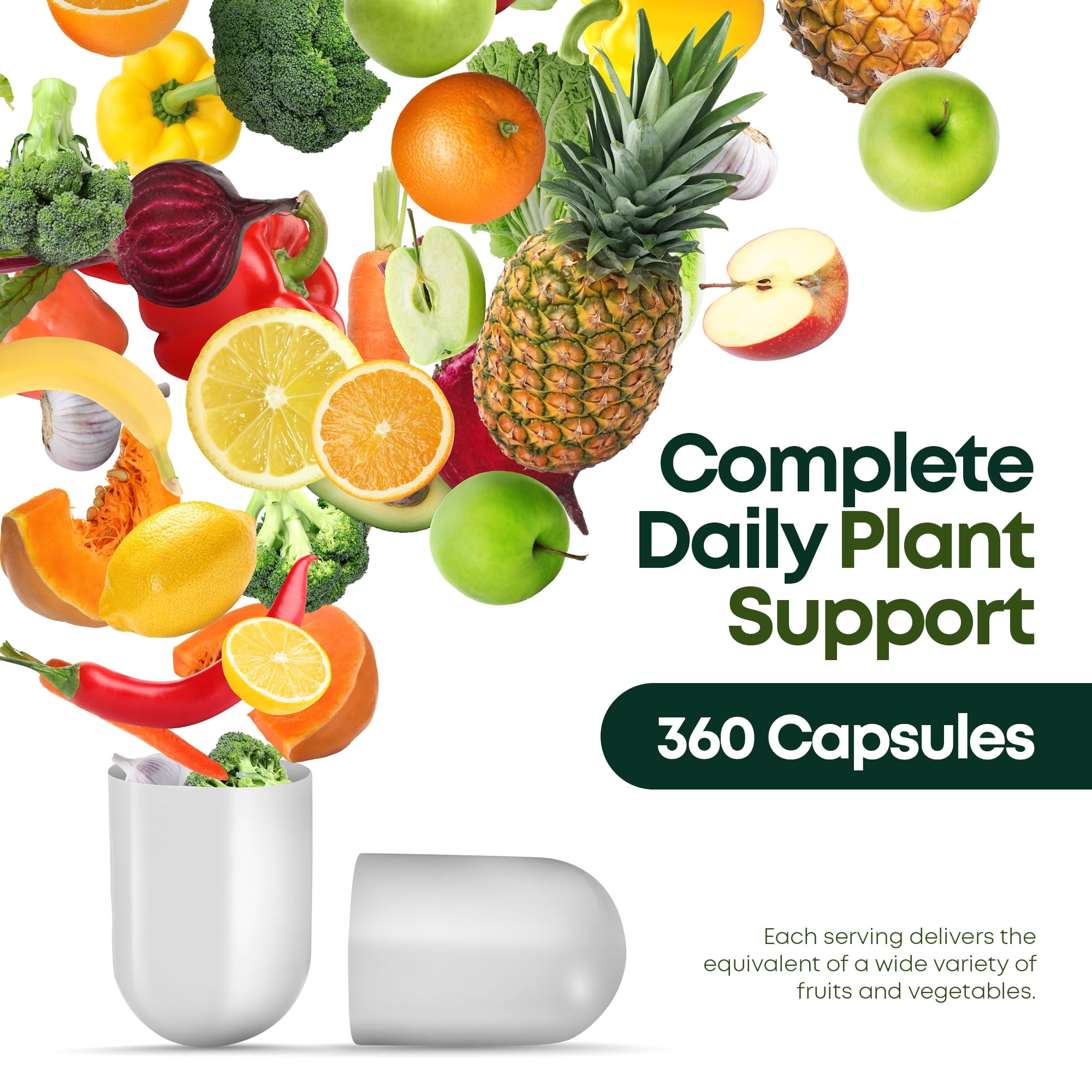 Supermed Research Veggie Harvest supplement in a lifestyle setting