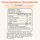 SuperMush Daily Creatine Gummies lying on a table