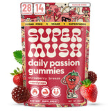 SuperMush Daily Passion Gummies front view with packaging