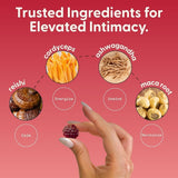 SuperMush Daily Passion Gummies ingredients list on packaging
